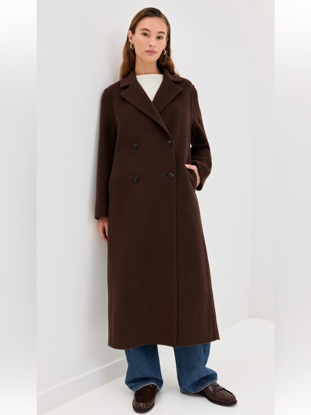 NWT jenni Kayne Olivia coat chocolate brown XS
